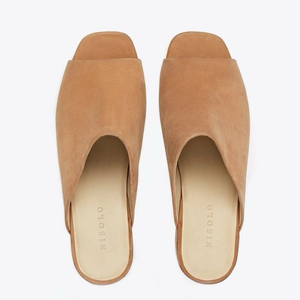 Nisolo • Paloma Open-Toe Mule • Sand